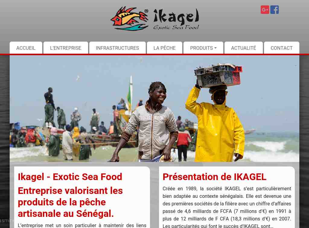 Ikagel : produit de la mer